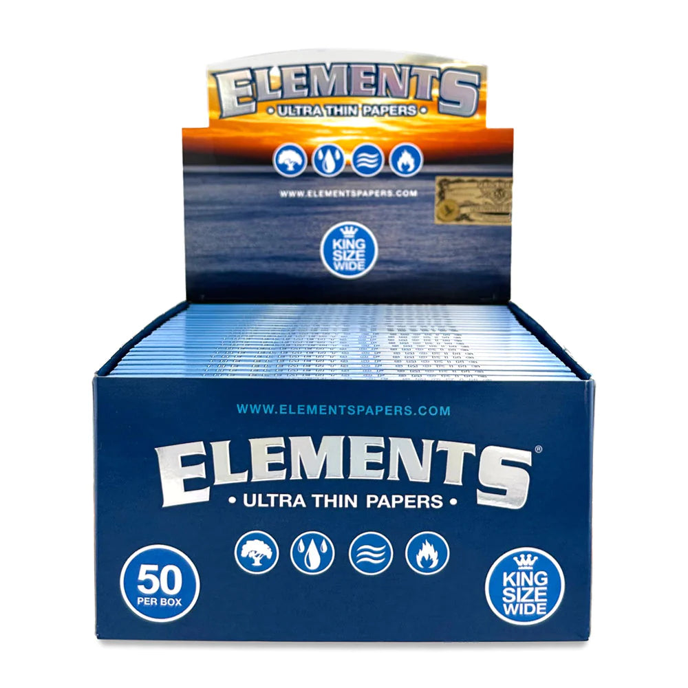 ELEMENTS KING SIZE WIDE 50CT