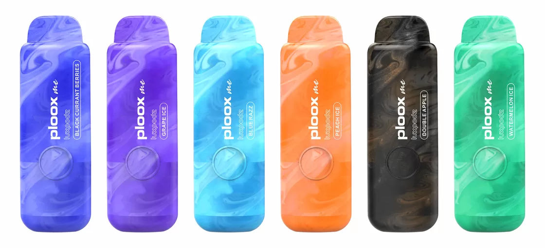 PLOOX DISPOSABLE FOR PORTABLE HOOKAH (75ML) 9.9K PUFFS 5CT/ BOX