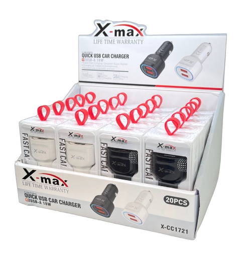 X-MAX USB CAR CHARGER B 20 PC ($69.8EA)