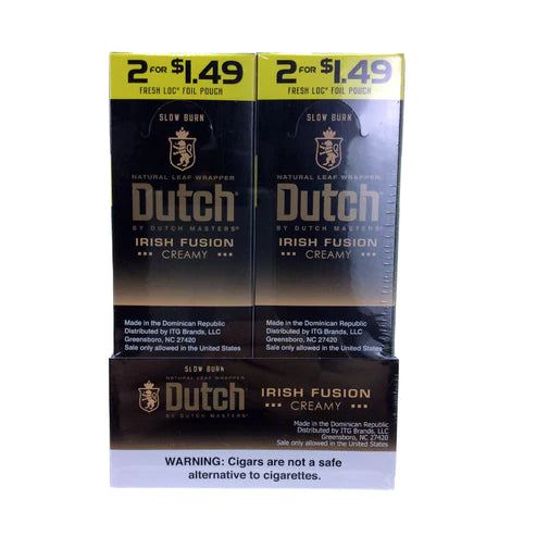 DUTCH MASTERS 2/$1.49 CIGARILLOS 30 PACKS OF 2