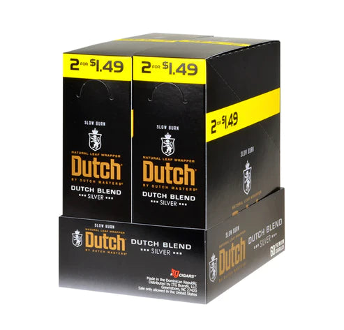 DUTCH MASTERS 2/$1.49 CIGARILLOS 30 PACKS OF 2