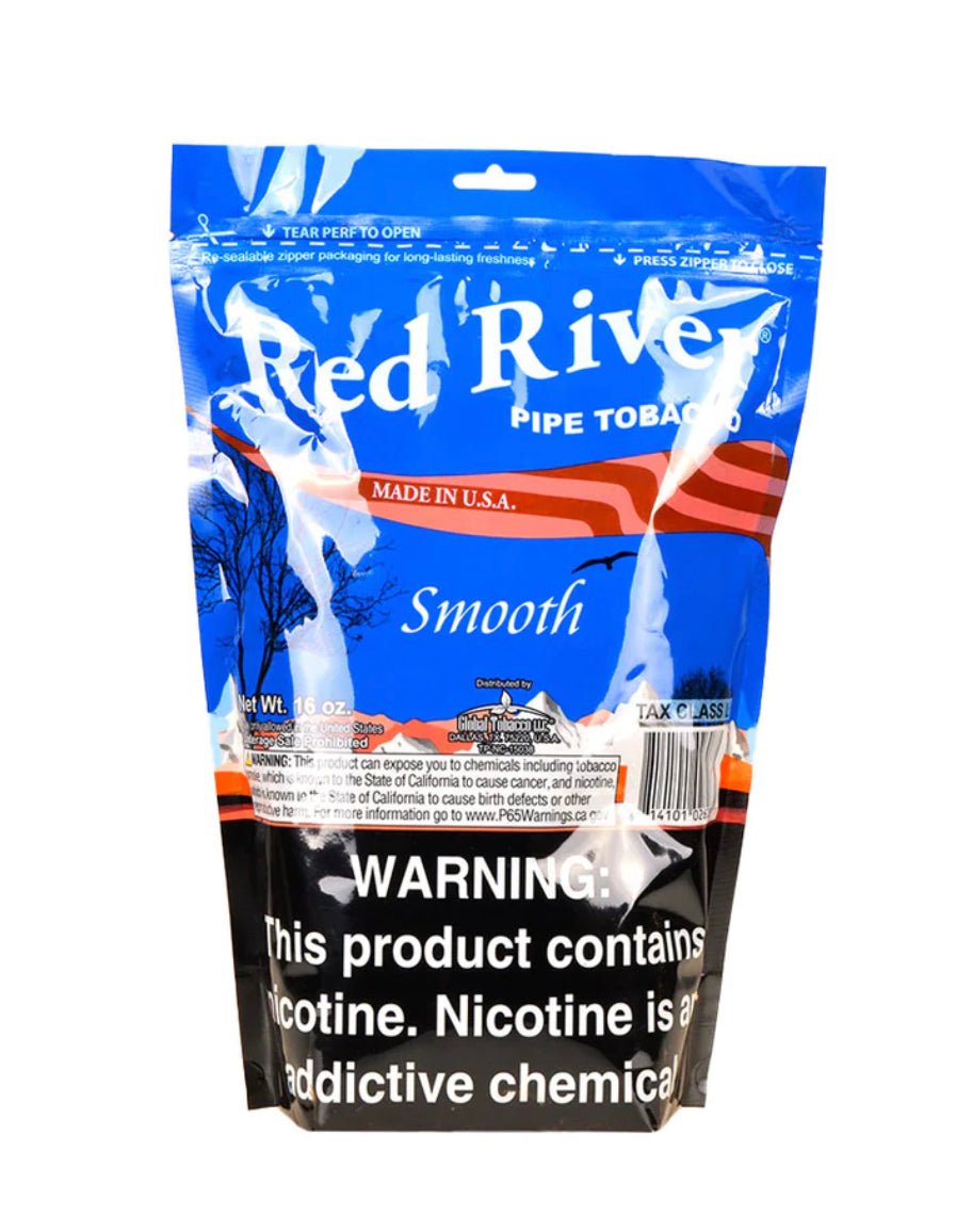 RED RIVER SMOOTH PIPE TOBACCO BAG (6OZ)