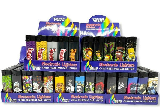 TECHNO ELECTRONIC LIGHTERS 50 CT