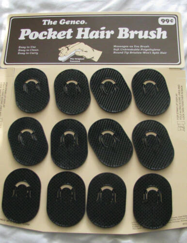 POCKET HAIR BRUSH 12CT