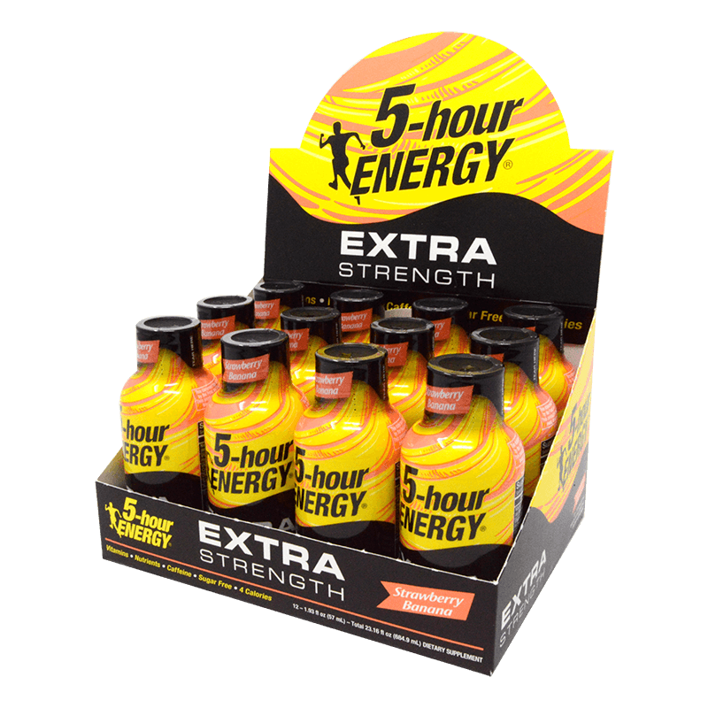 5-Hour Extra Strength Strawberry Banana Energy Bottles