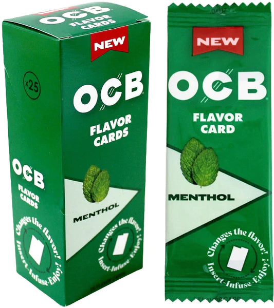 OCB CARD MENTHOL 25 CT