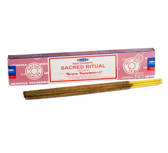 SATYA NAG CHAMPA SACRED RITUAL INCENSE 12 CT