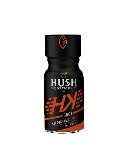 HUSH KRATOM HK SHOT EXTRACT 10ML 12PK ($8.99 EA)