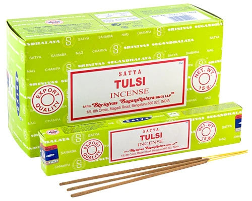 SATYA NAG CHAMPA TULSI INCENSE 12 CT