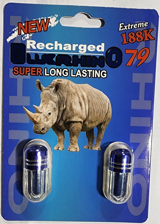 Rhino 79 188k blue Double pills $3.99 EA