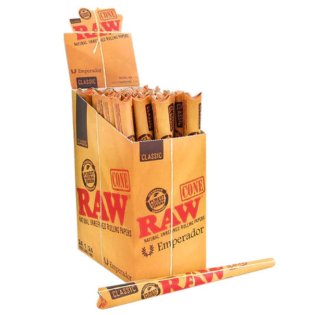 RAW CLASSIC EMPERADOR PRE-ROLLED CONE (1 CONES PER PACK/24 PACKS/DISPLAY)