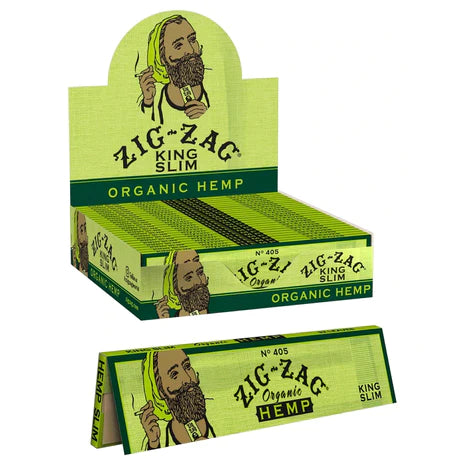 ZIG-ZAG ORGANIC HEMP KING SIZE ROLLING PAPER 24 CT