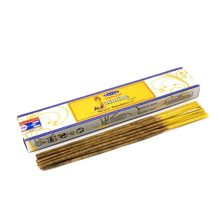 SATYA - JASMINE INCENSE STICKS - 12CT