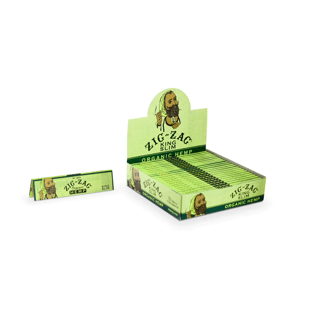 ZIG-ZAG ORGANIC HEMP KING SIZE ROLLING PAPER 24 CT