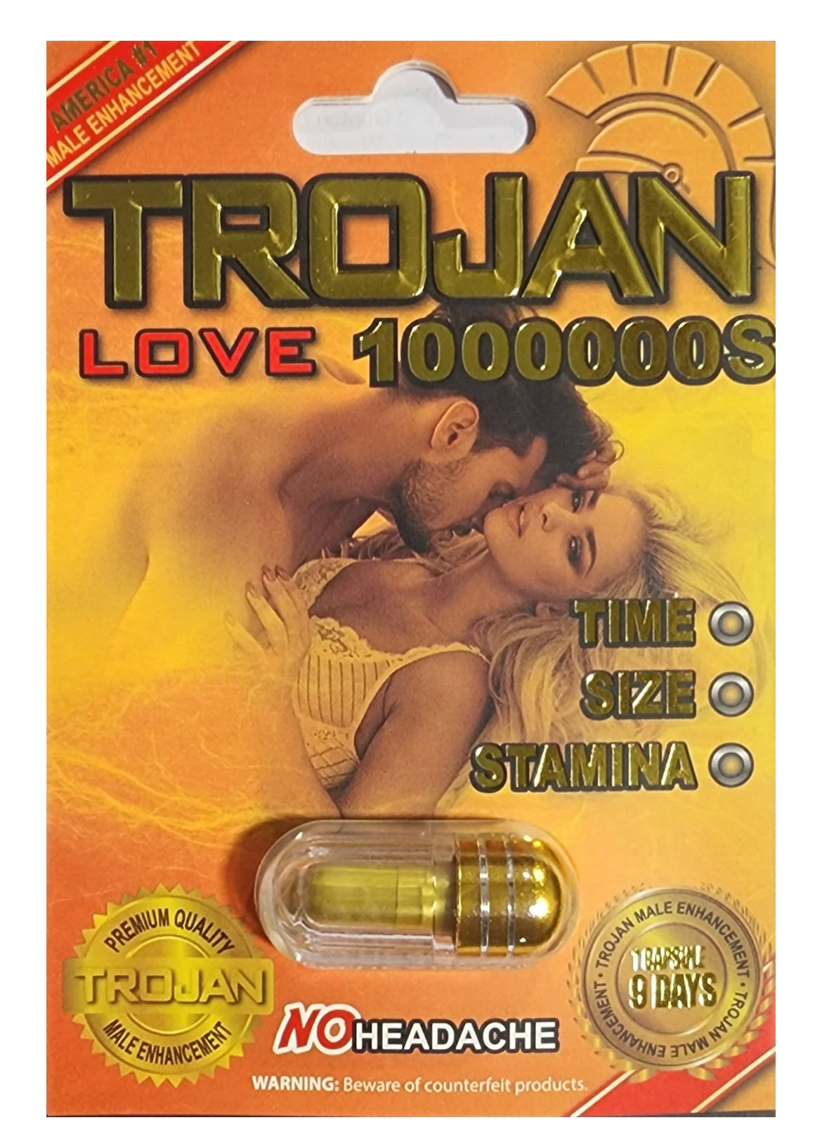 Rhino Trojan Love single pills 1ct  $2.99 EA