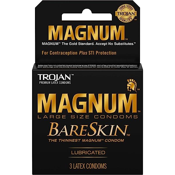 Trojan - Bareskin Black Magnum 6ct