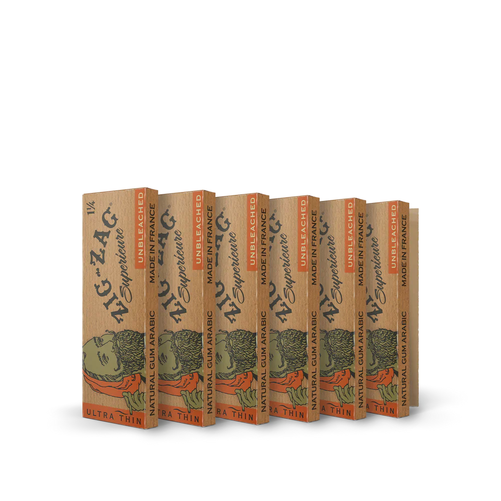 ZIG-ZAG UNBLEACHED 1¼ SIZE ROLLING PAPER 24CT