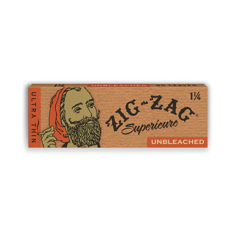 ZIG-ZAG UNBLEACHED 1¼ SIZE ROLLING PAPER 24CT