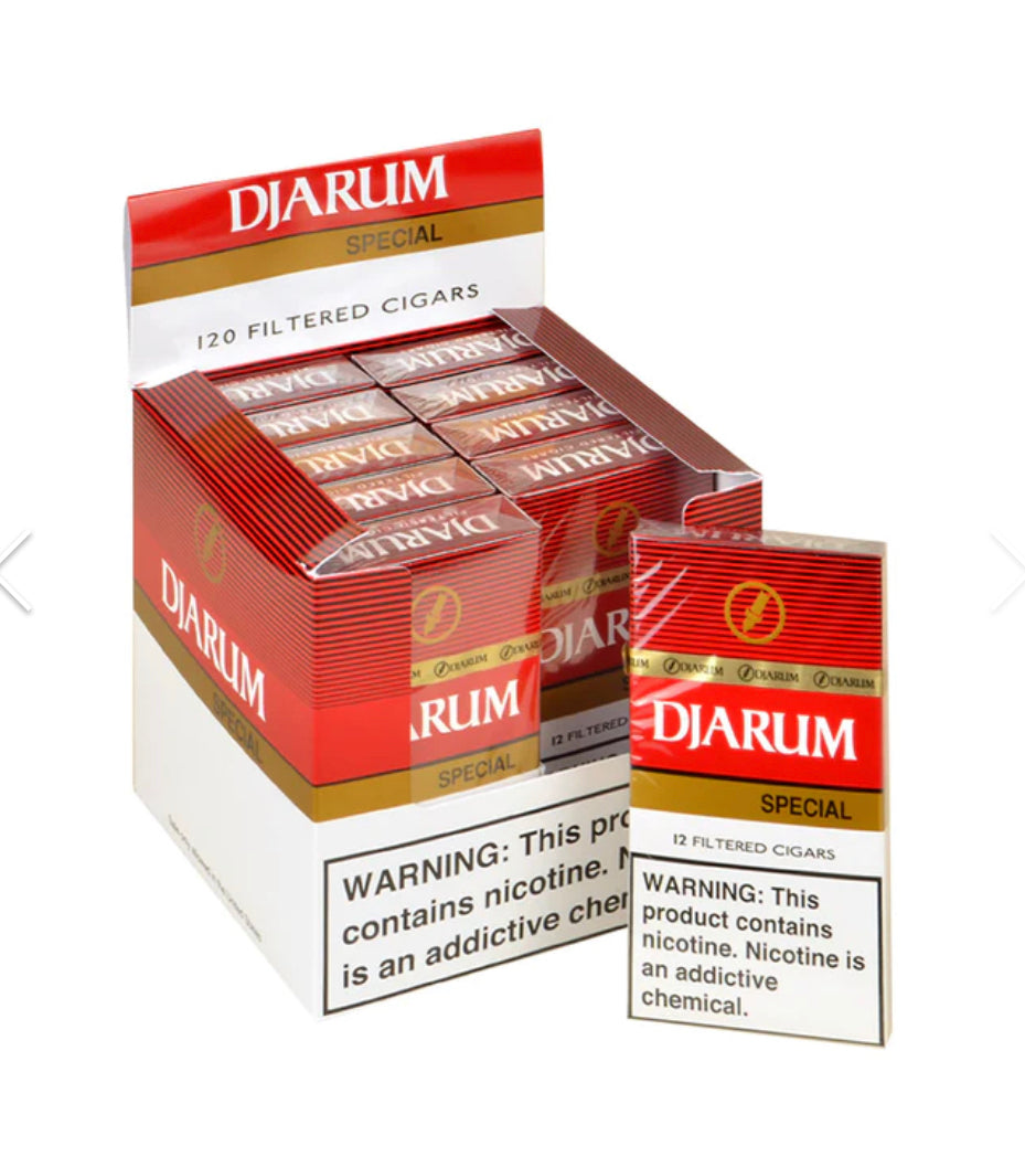 DJARUM SPECIAL FILTERED CIGARS 10 PACKS OF 12