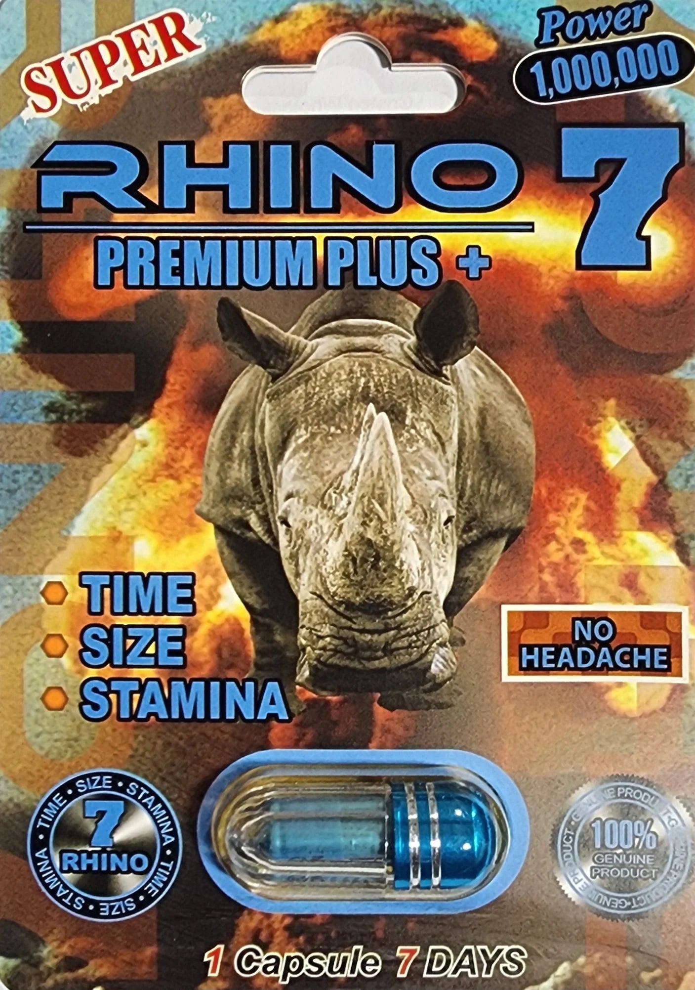 Rhino single 7 pills 1ct  $2.99 EA