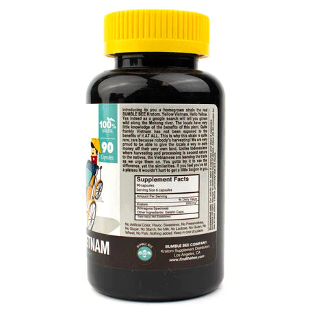 Bumble Bee Kratom (Capsules) (90ct) ( Hello Vietnam )