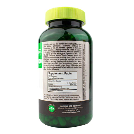 Bumble Bee Kratom (Capsules) (300ct) ( Green Borneo )