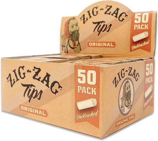 ZIG-ZAG UNBLEACHED ORIGINAL TIPS 50 PACK