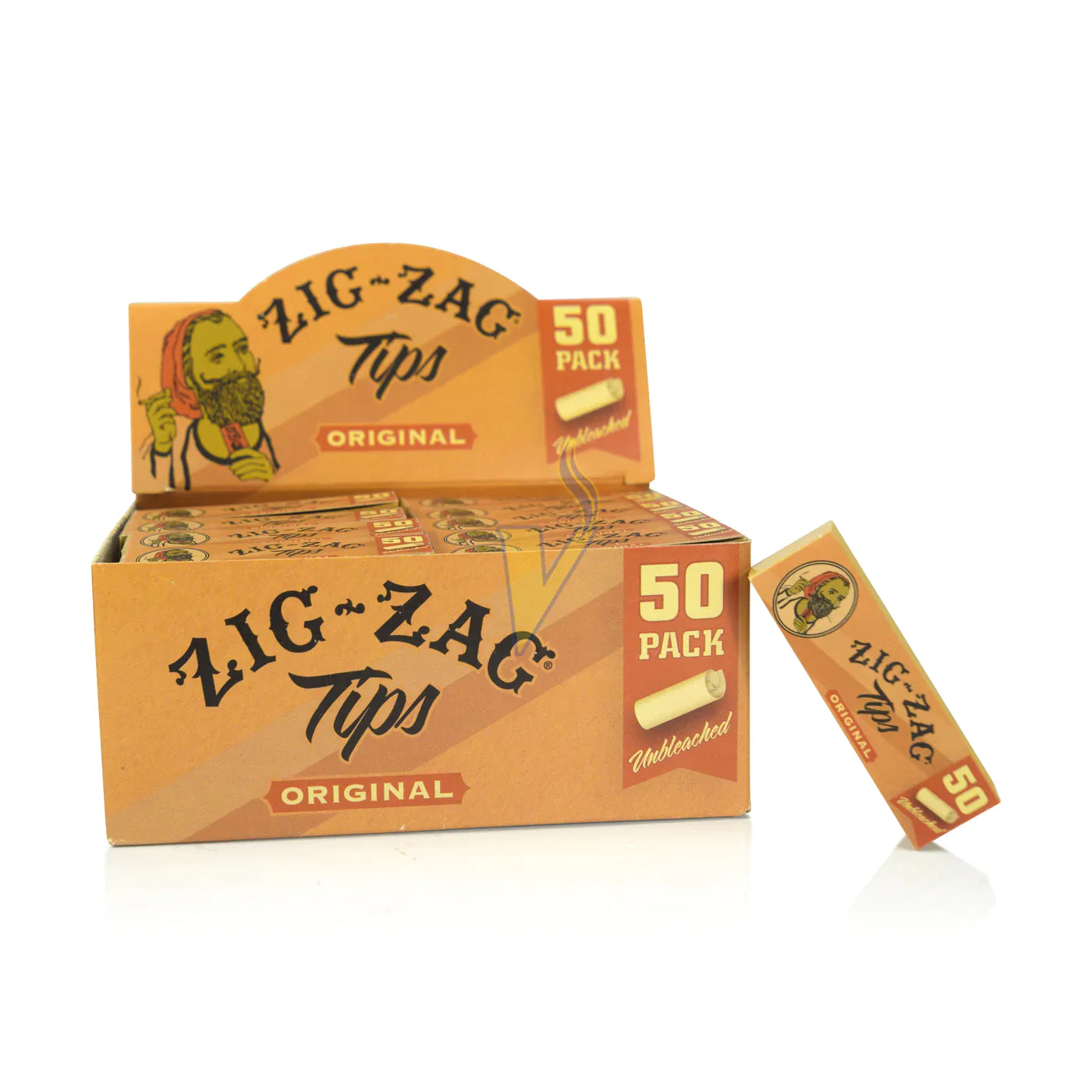 ZIG-ZAG UNBLEACHED ORIGINAL TIPS 50 PACK