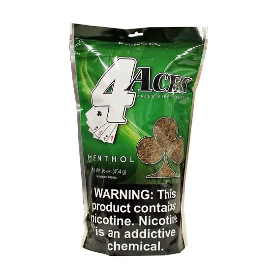 4 ACES PIPE TOBACCO - MENTHOL (16 OZ)