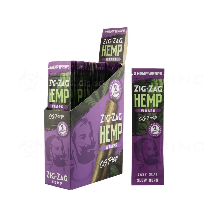 ZIG-ZAG HEMP WRAPS OG PURP 2/$99¢ 25 PC