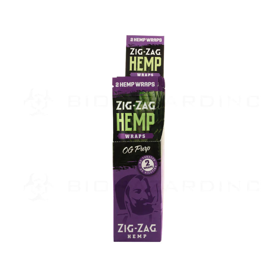 ZIG-ZAG HEMP WRAPS OG PURP 2/$99¢ 25 PC