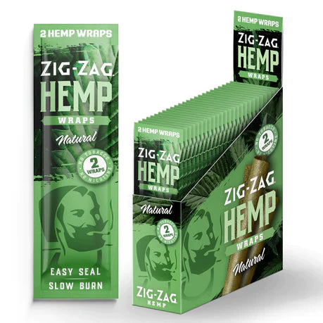 ZIG-ZAG HEMP WRAPS NATURAL 2/$99¢ 25PC