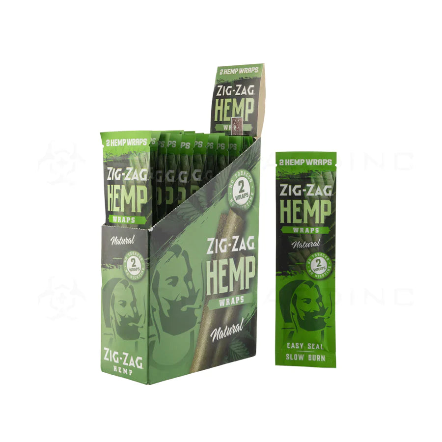 ZIG-ZAG HEMP WRAPS NATURAL 2/$99¢ 25PC