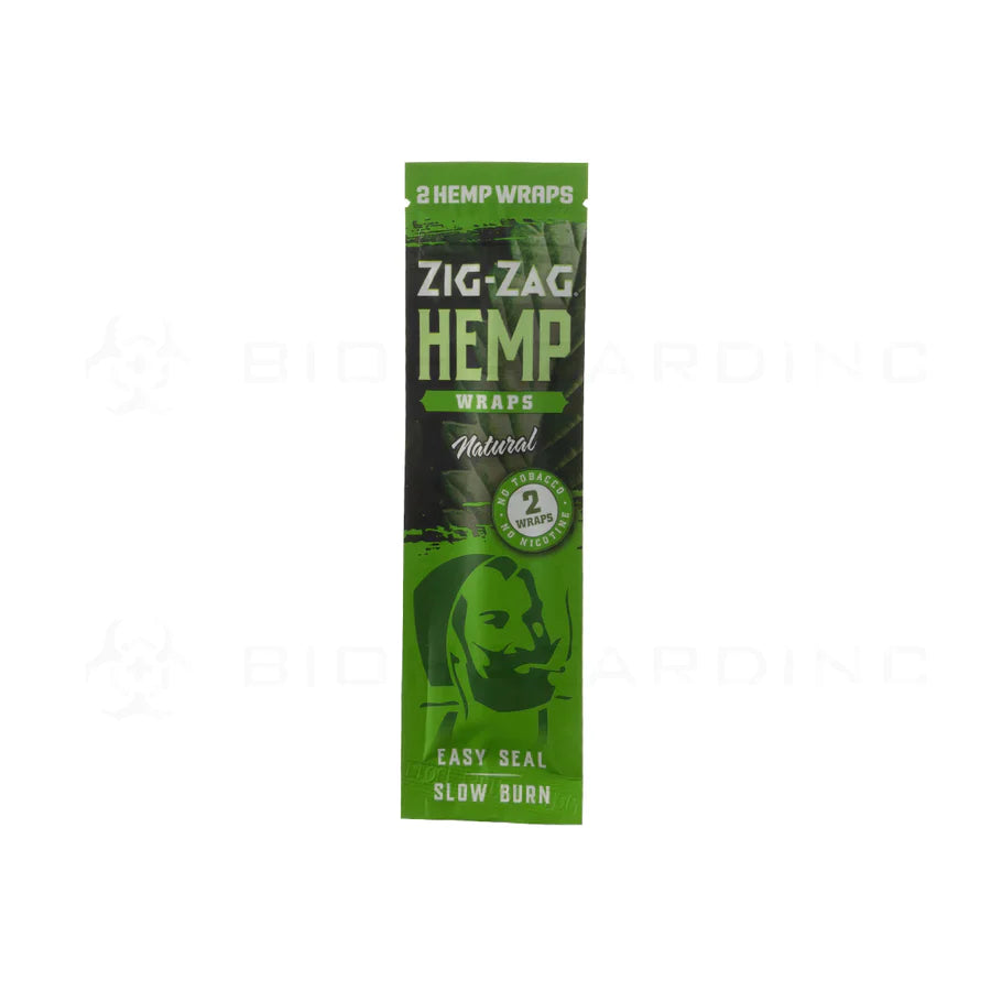 ZIG-ZAG HEMP WRAPS NATURAL 2/$99¢ 25PC