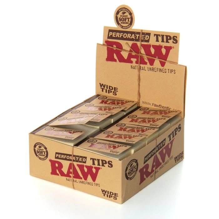 RAW PERFORATED WIDE TIPS 50 PC