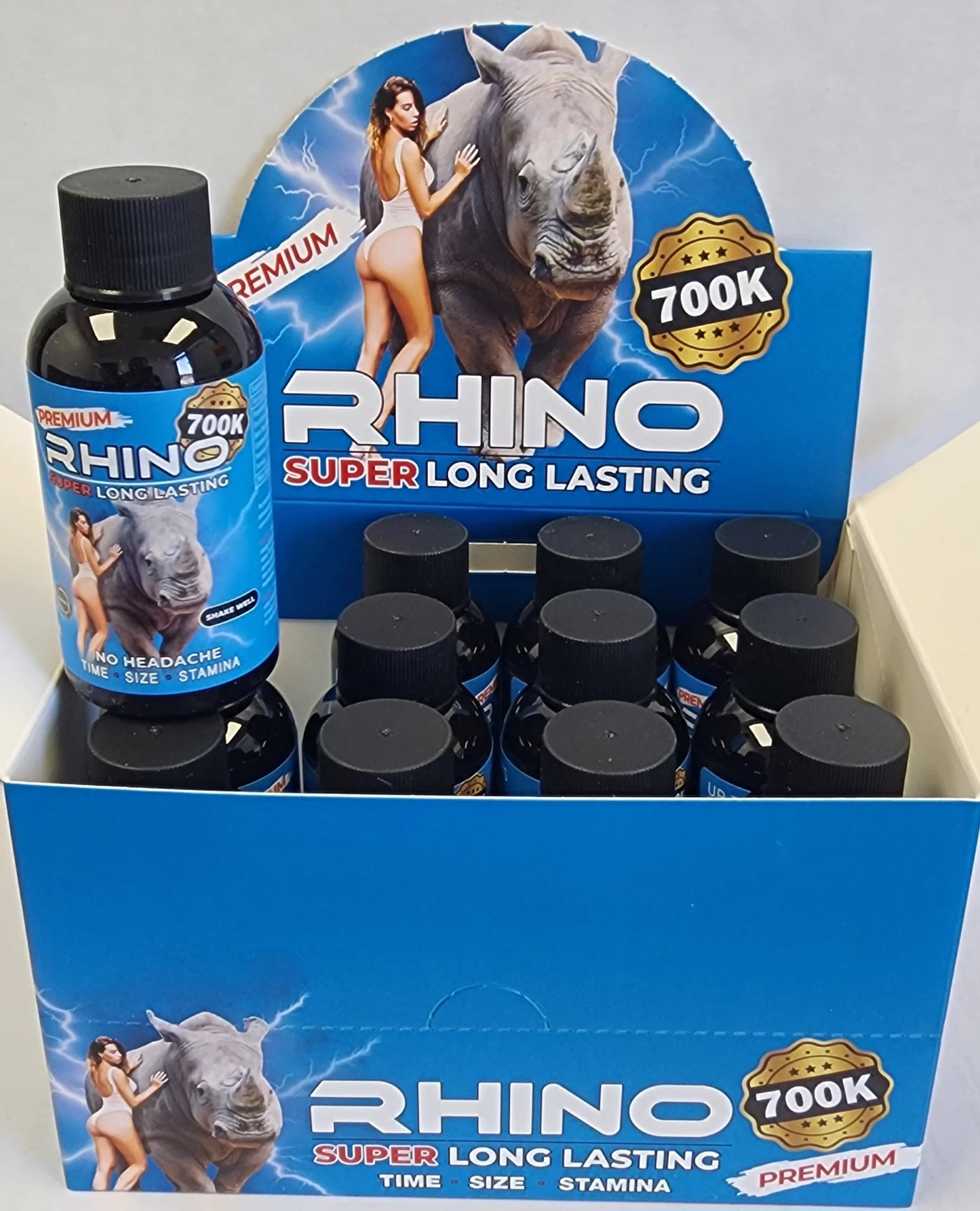 RHINO BLUE 700K SHOTS 2OZ 12CT