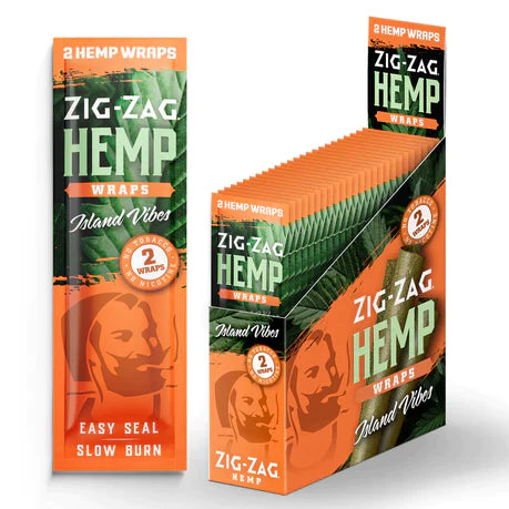 ZIG-ZAG HEMP WRAPS ISLAND VIBES 2/$99¢ 25PC