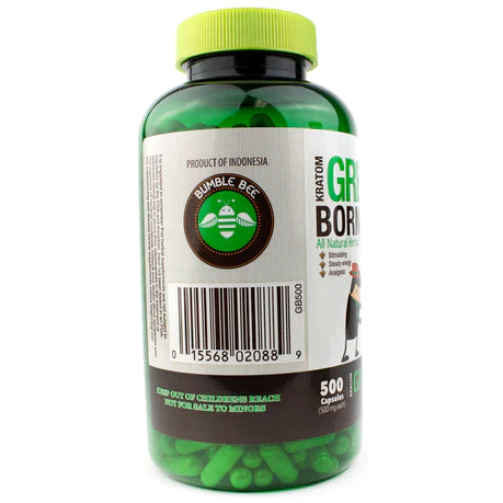 Bumble Bee Kratom (Capsules) (500ct) ( Green Borneo )