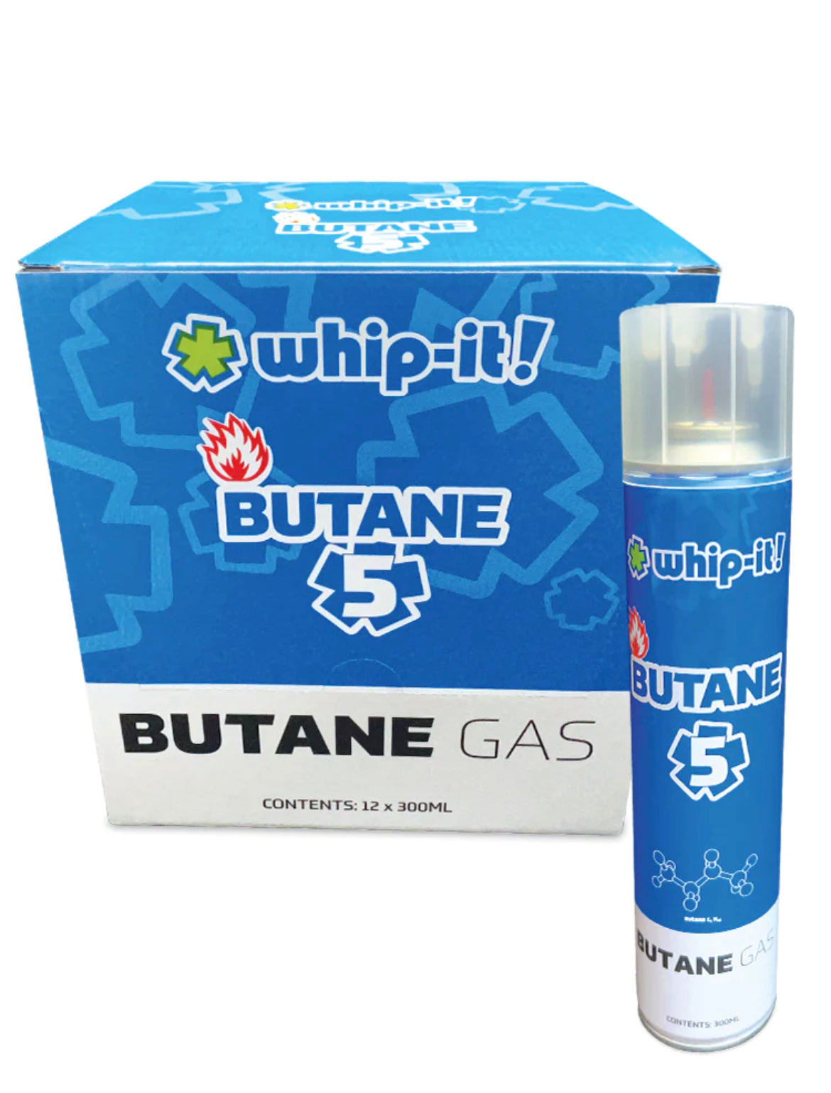 WHIP-IT BUTANE 5X 12CT