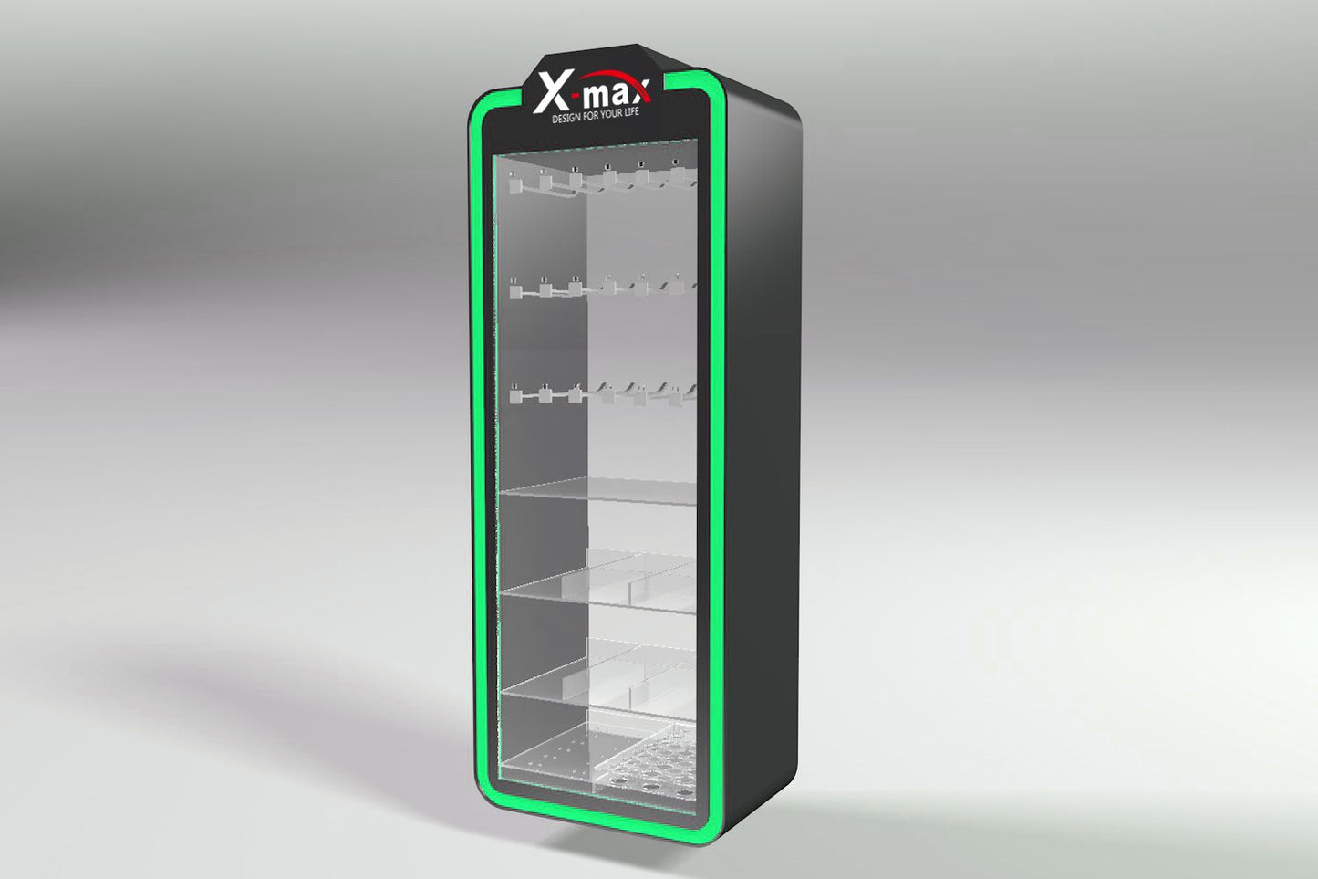 X-MAX STAND TRANSPARENT DISPLAY 135PC MAGNOM