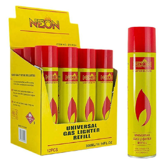 NEON BUTANE YELLOW 12PC