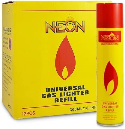 NEON BUTANE YELLOW 12PC