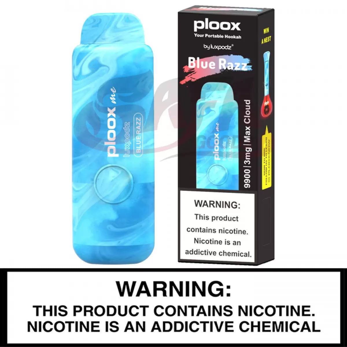 PLOOX DISPOSABLE FOR PORTABLE HOOKAH (75ML) 9.9K PUFFS 5CT/ BOX