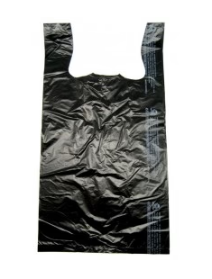 GROCERY PLASTIC BAG 10"X5" - BLACK (MEDIUM)