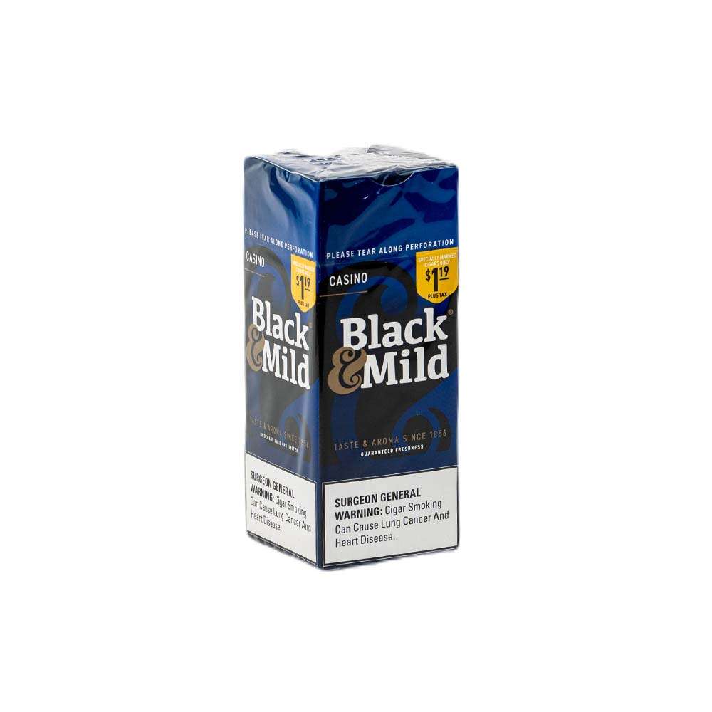 BLACK & MILD PLASTIC TIP 25CT