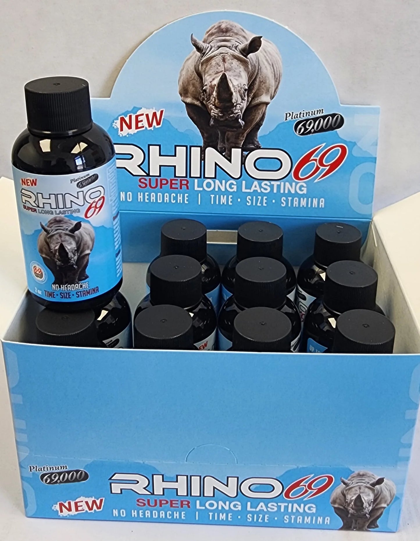 Rhino Shots 2oz 12pk Display Rhino69 69,000