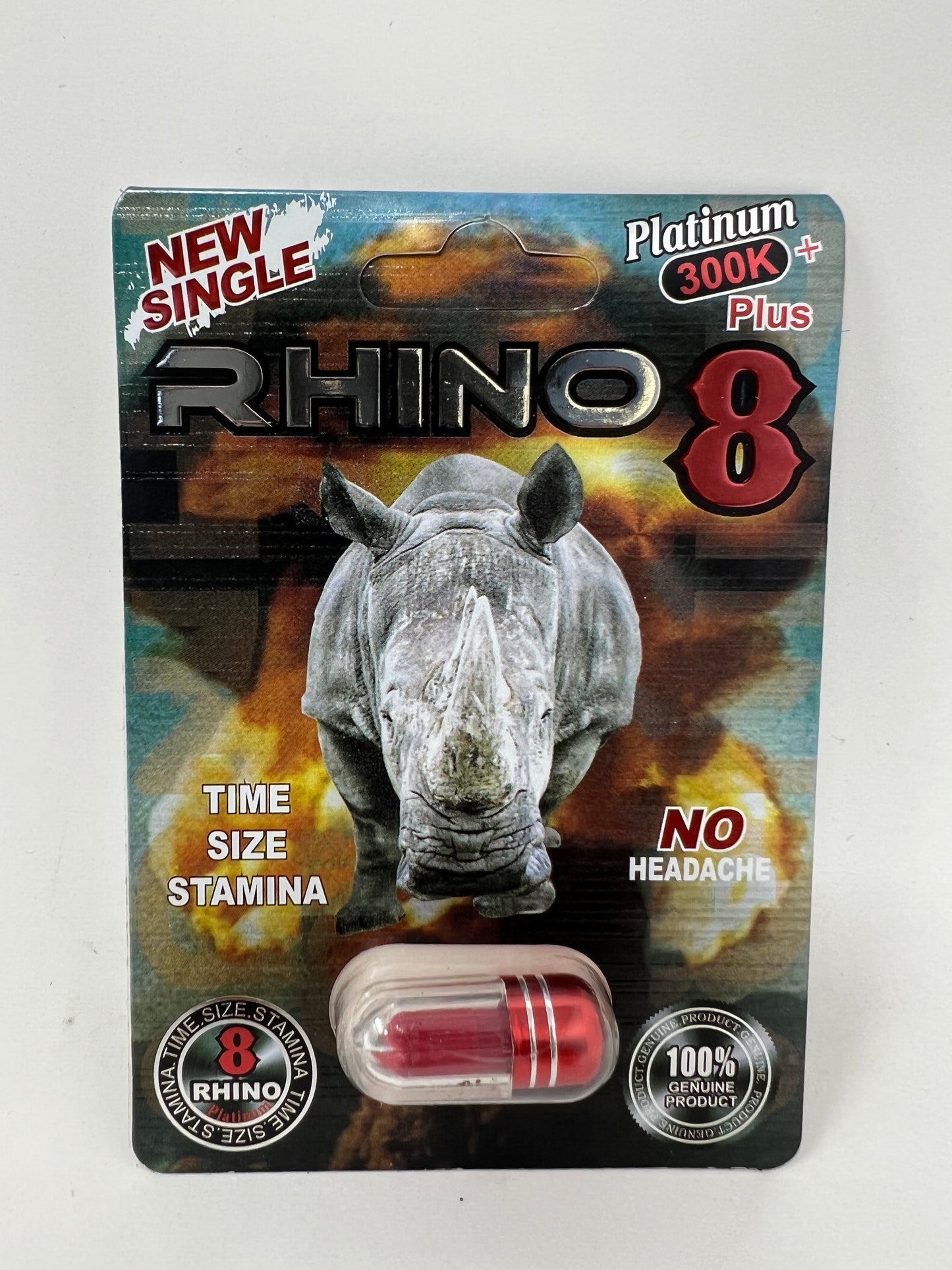 RHINO 8 300K+ SINGLE CAP 24 PC ($2.99 EA)