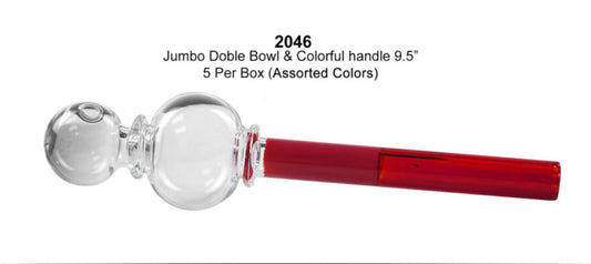 OB / JUMBO DBL BOWL & HANDLE 9.5 MULTI- COLORS 6 CT ( $ 6.99 EA )