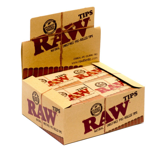 RAW PRE ROLLED TIPS 20 PK