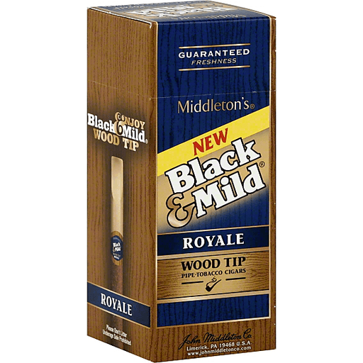 BLACK & MILD WOOD TIP CIGARS 25 CT